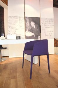 Vue d'une librairie redécorée par Liza Lena